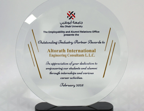 Outstanding Industry Partner Award by the Abu Dhabi University, UAE